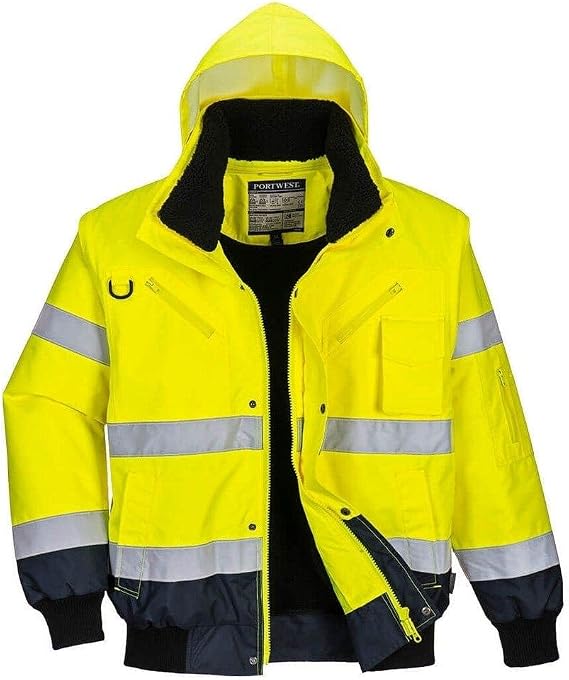 Portwest High Visibility 3 in 1 Two-Tone Bomber Jacket