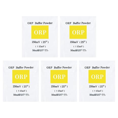 Kactoily 256mV ORP Calibration Powder, Easy Calibration, Individually Sealed, 5 Pack