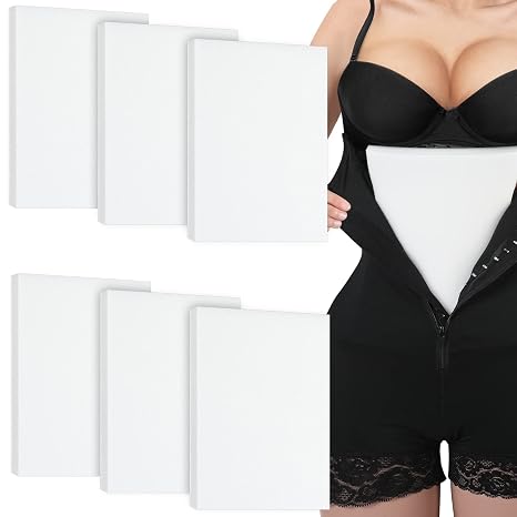Sosation 6 Pcs Lipo Foam Pads Post Surgery Abdominal Boards 8x11 Inch