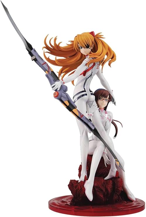 Megahouse - Evangelion Thrice Upon a Time - Gem Series - Asuka & Makinami PVC Figure