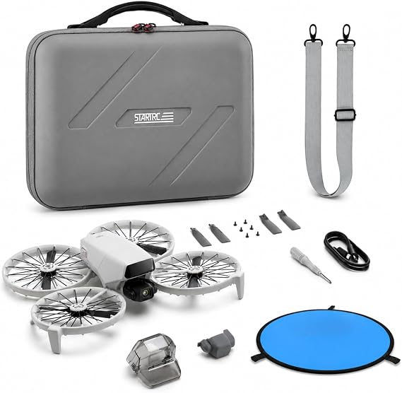 DJI Flip Camera Drone Bundle with RC 2 Controller, Bag and Landing Pad
