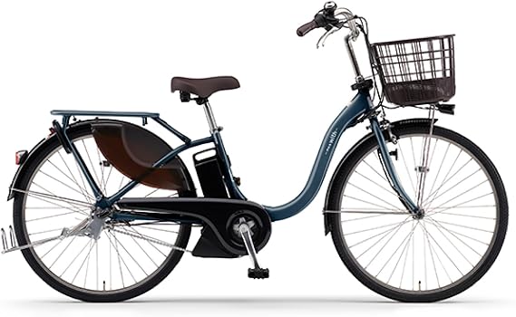 Bicycle Fully Assembled｜Inspected by a Certified Bicycle Safety TechnicianYamaha Electric Bicycle 2025 Model PAS With PAS With PA26W 15.8 Ah 26 Inch 3-Speed Dusty Dark Blue Electric Assist Bicycle