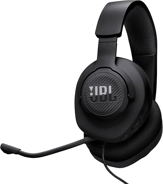 JBL Quantum 100M2 Wired Over-Ear Gaming Headset with JBL QuantumSOUND Signature 3.5 mm Jack Multi-Platform Compatibility and Removable Microphone with Mute Option Black