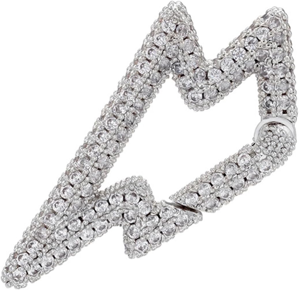 Elegant Gold/Silver Plated Brass Cubic Zirconia Geometric Connector for Jewelry Designers and Craft Enthusiasts Brass Gold/Silver Plated Clasp