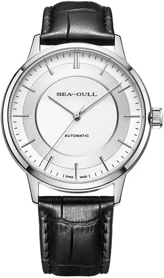 SEA-GULL Men Automatic Mechanical Watch Classic Business Casual Waterproof Sapphire Wristwatch 6061