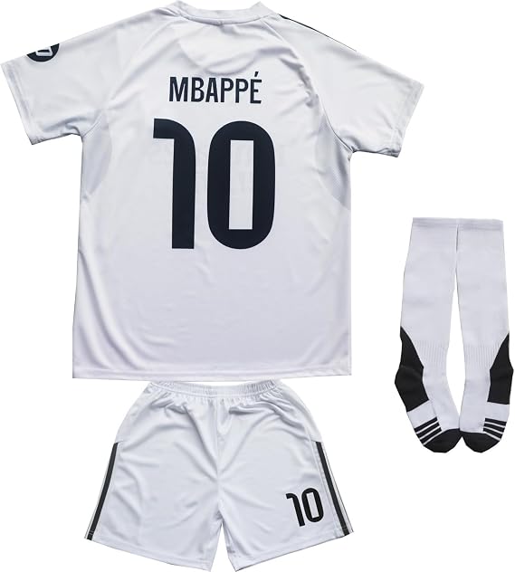 ORGBRAIN #10 Football Soccer Kids Jersey Shorts Socks Set Youth Sizes