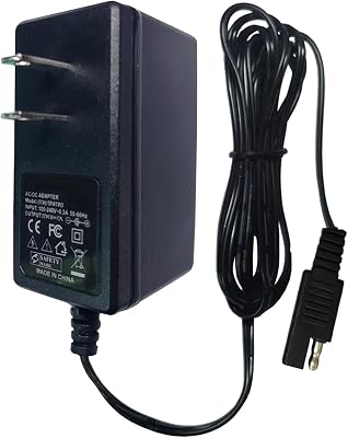 2-Prong Charger for SiYuan Class 2 Battery Charger EC12 13V 2A 5 13Vdc 2A GENMAX GM2800iAE GM3500iAED MXR3500S GM6000 Generator 12-13VDC Replacement Power Supply Adapter Cable Cord