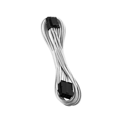CableMod Classic ModFlex Sleeved EPS 4+4 pin Extension (White, 45cm)