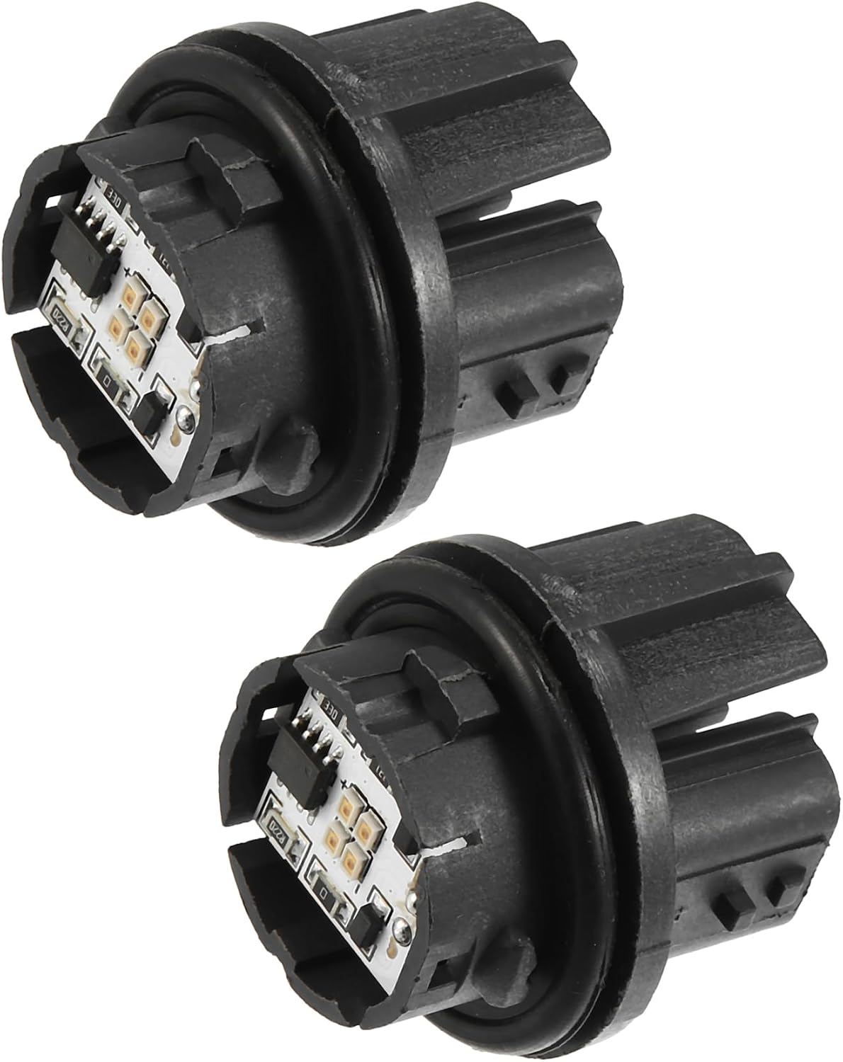 Motoforti Car Rear Taillight Module Uint, LED RR Combination Assembly, for Toyota Land Cruiser Prado 2017-2022, Plastic, No.81536-60C30, Black, 2pcs