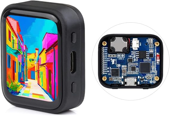 Waveshare ESP32-S3 1.8inch AMOLED Touch Display, Embedded with SH8601 Display Driver and FT3168 Capacitive Touch Chip, ESP32,32-bit LX7 Dual-core, 368448 Pixels, Without Lithium Battery