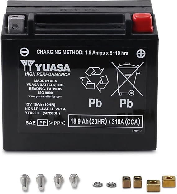 Yuasa AGM SLA YTX20HL-BS Battery