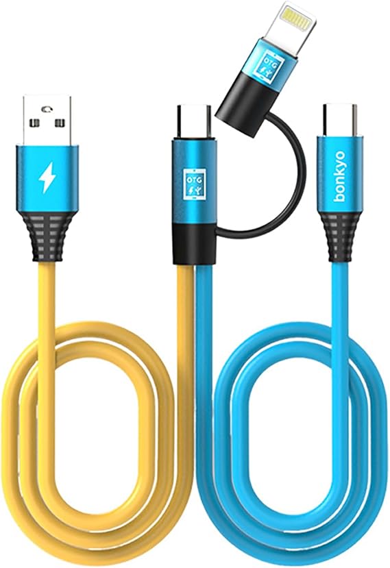 Cable OTG 2-in-1、スマートチップライブケーブル、高速充電、オーディオ/データ伝送、Apple、Android、オーディオミキサーに最適