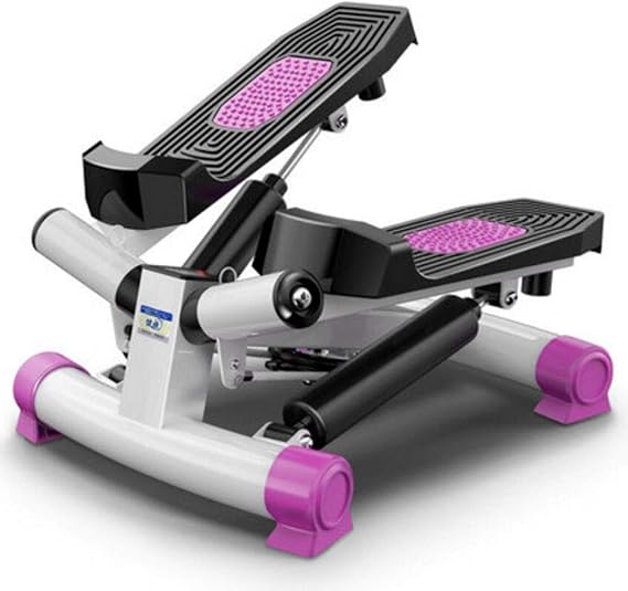 Stepper,Stair Stepper Stand Up Exercise Bike Mini Elliptical Trainers Stepper Pedal w/Adjustable Resistance and LCD Display Air Climber Step Fitness Exercise Machine with Resistance, Purple