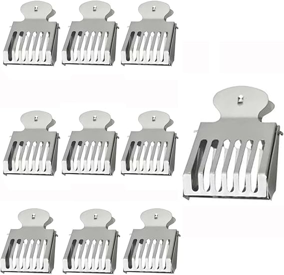 10 Pack Queen Clips for Bees, Stainless Steel Beekeeping Clip, Bee Frame Clip, Queen Catcher, Queen Bee Clip, Beekeeper Tool Equipment, Catching Tools
