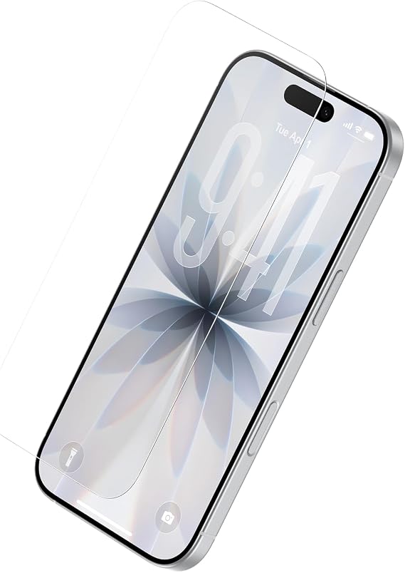 Belkin ScreenForce UltraGlass 2 Screen Protector for iPhone 17 + iPhone 16 Pro, Anti-Scratch, 9H Hardness, Easy Alignment Tray, Bubble Free, Ultra Thin, Full Coverage