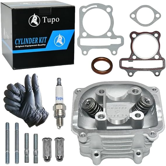 SOLD OUT-Tupo GY6150-57.4 Cylinder Head Kit For 125cc 150cc Jonway Jmstar Roketa Sunl Tank Peace Taotao ATV Moped Go Kart That Equipped With GY6 4-Stroke 157QMJ 152QMI Engine, Top End Kit