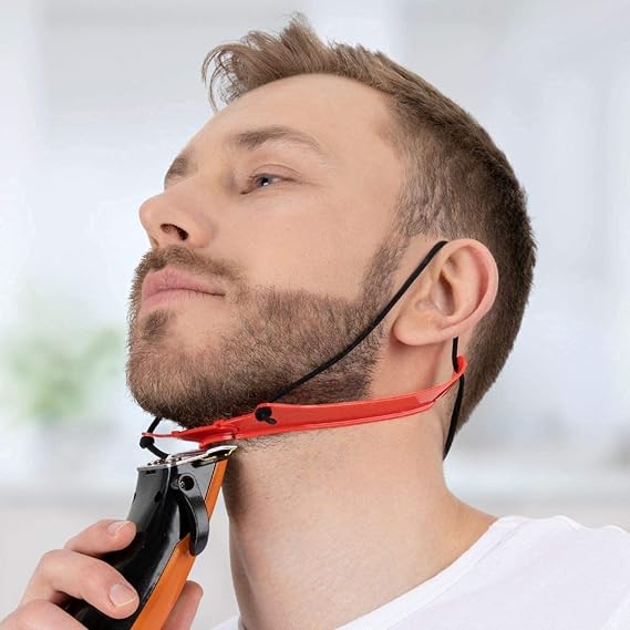 Nekliner Beard Shaper & Neckline Shaving Tool | Hands-Free Lineup Stencil Kit for Clean, Even Trims and Shaves