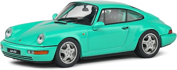 Solido 1:43 Scale Diecast Porsche 964 RS Clubsport Green 1994 Model S4312903