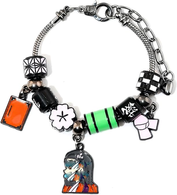 Demon Bracelet, Nezzuko Bracelet, Demon Merch Anime Jewelry Role