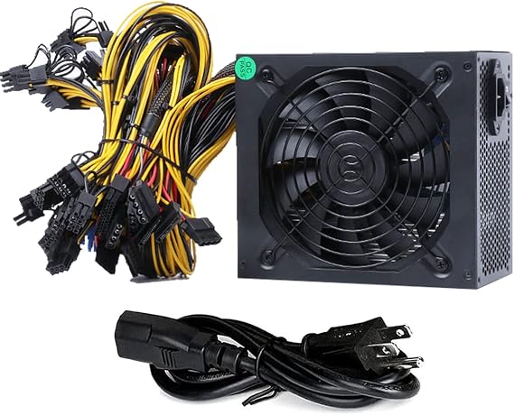 2000W NonModular Power Supply Mining Power Supply for 8 GPU,for DIY Computer Case PC Frame Desktop Chassis Stackable Open Air Test Bench Chassis