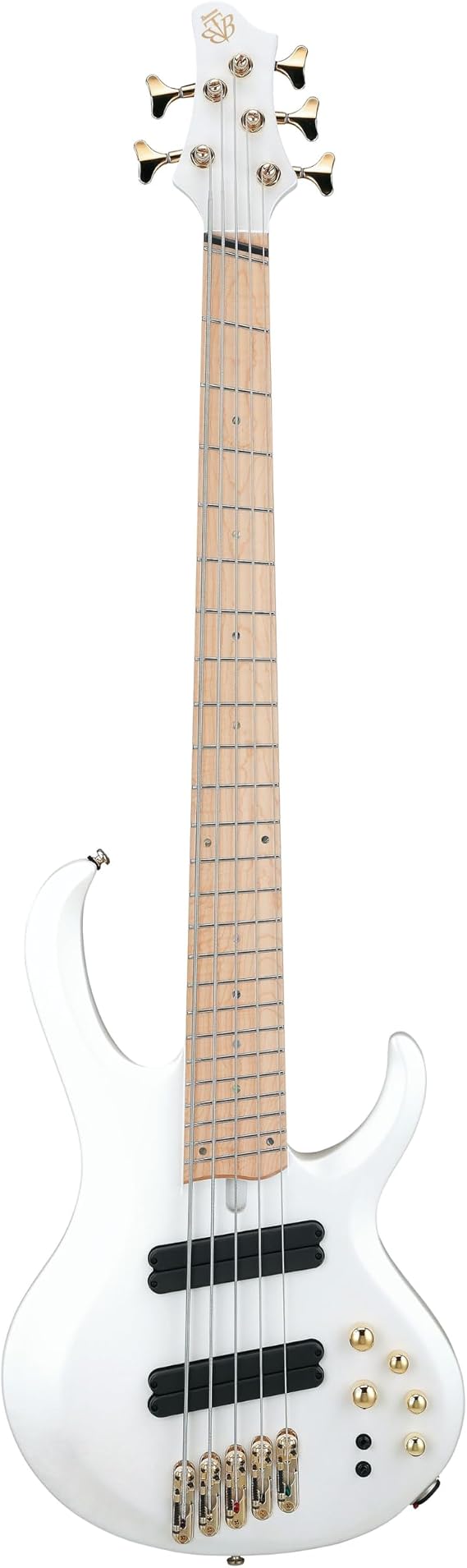 Ibanez Bass Workshop BTB605MLM Multi-scale 5-string Electric Bass - Pearl White Matte