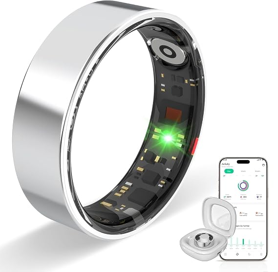 Smart Ring for Women Men,Health Fitness Sleep Tracker Ring