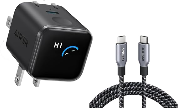 Anker Wall Charger PD & USB C to USB C Cable (Bundle)