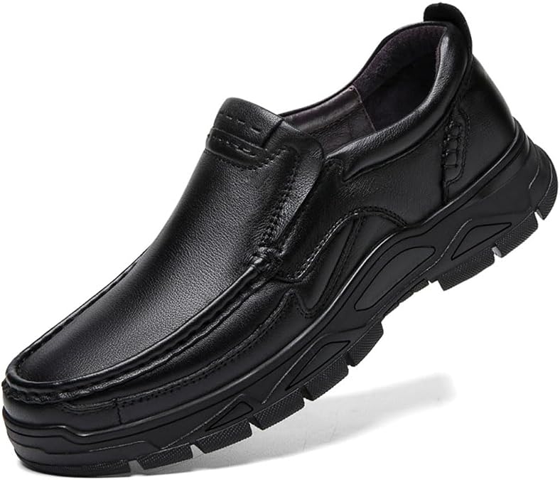 Mens Casual Shoes Loafers Slip-on Leather Shoes for Dress Business Working Office