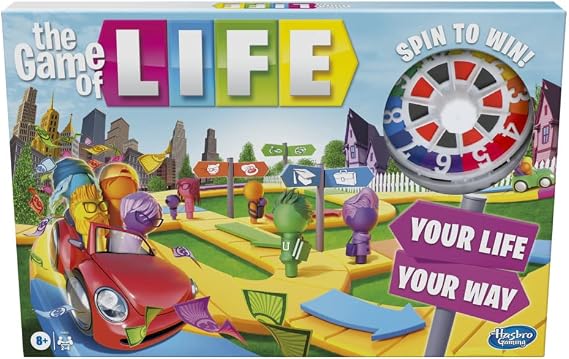 Hasbro Gaming - The Game of Life Board Game, 2-4 Players, Ages 8+