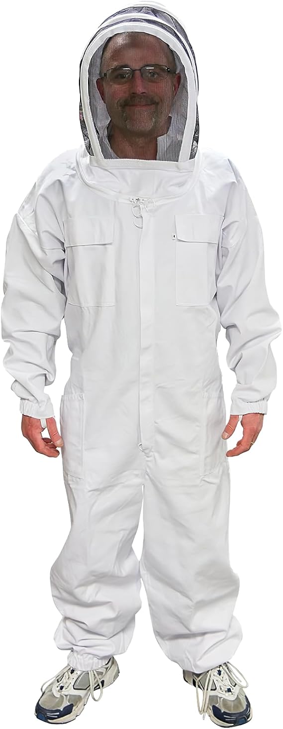 Mann Lake Economy Hooded Beekeeping Suit, Lightweight, Medium