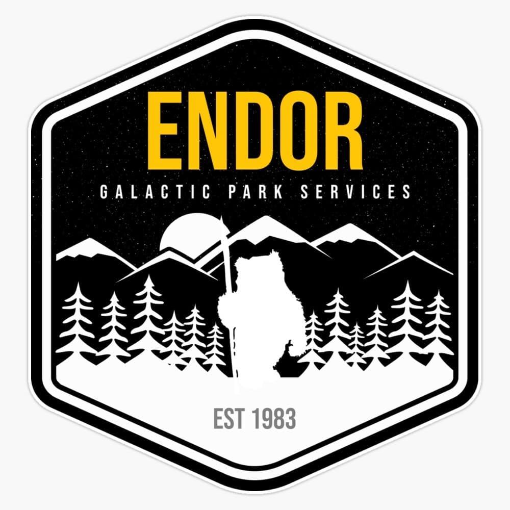 Endor Galactic Park Services Sticker Bumper Sticker Vinyl Decal 5"