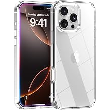 Ehr. iPhone 16 Pro Uyumlu Kamera Çıkıntılı Sert Sararmaz Kristal Mika Şeffaf Kılıf (Şeffaf, iPhone 16 Pro)