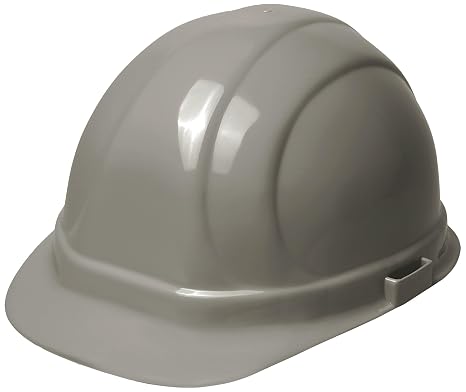 ERB 19137 Omega II Cap Style Hard Hat with Slide Lock, Gray, Medium