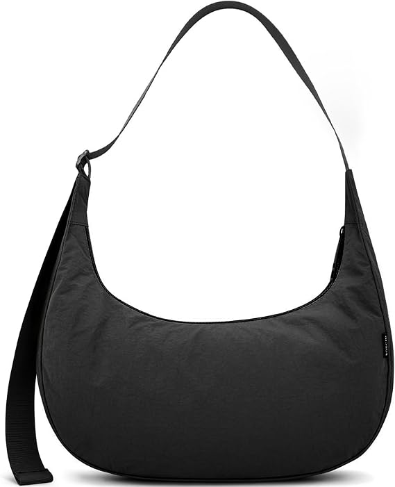 GEMIU Medium Crossbody Crescent Bag for Women Nylon Crossbody Hobo Bag with Adjustable Strap