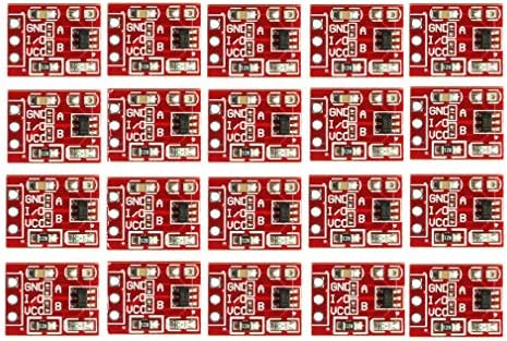 HiLetgo 20pcs TTP223 Capacitive Switch Button Module Self-Lock Switch Button Module High Low Level Output