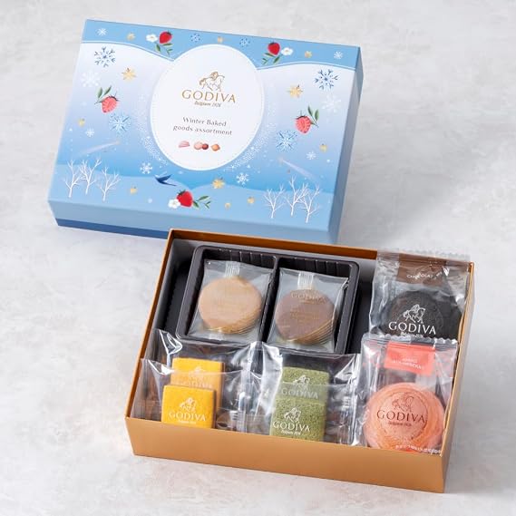 Official Christmas GODIVA Winter Baked Assortment Pack of 10 Bakery - Winter Gift