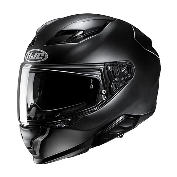 HJC F71 Solid Full Face Motorcycle Helmet with HJ-38 Pin-lock Shield, DOT Approved (Semi Flat Black, X-Small)