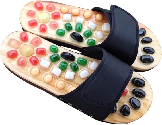 KOMBIUDA Foot Massager Slippers for Women - Pu Eva Massage Sandals to Relieve Foot Pain Improve Circulation and Soothe Tired Feet at Home