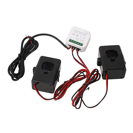 Generic Smart Home Energy Monitor, Smart Energy Meter with 2x200A Inverter, APP Monitoring Power Power, Electrical Usage Power Consumption