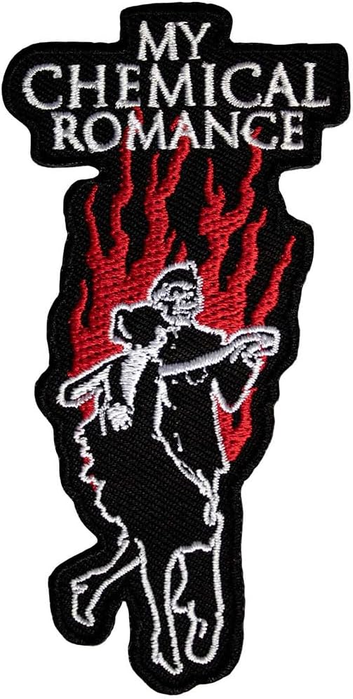 My Chemical Romance Military Ball Woven Iron On Patch (One Size) (Black/White/Red)