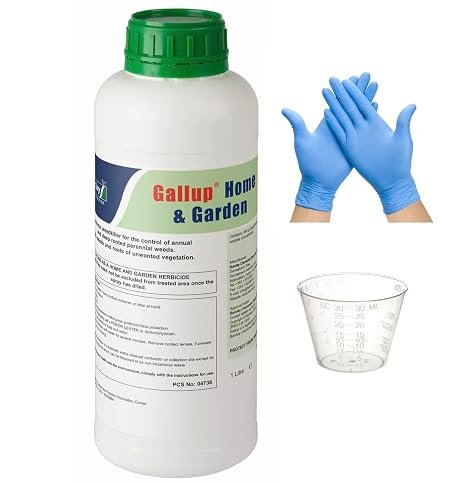 Gallup Garden Weedkiller 1L Value Set + Included Cup & Gloves by Direct4Gardens
