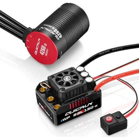 Hobbywing QUICRUN 8BL150 G2 + QUICRUN 4268SL 2600KV Black G2 Combo