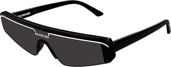 Balenciaga Gray Shield Unisex Sunglasses BB0003S 001 99