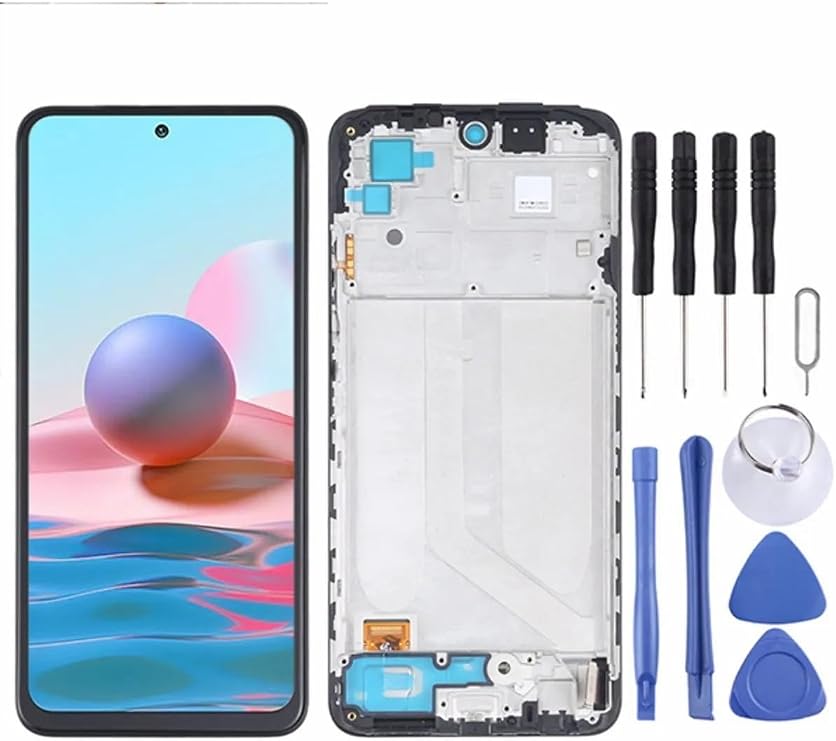 Xiaomi Redmi ile Uyumlu Note 10s Lcd Ekran Dokunmatik Full Çıtalı TFT