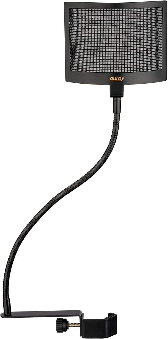 Auray PFMU-12 Universal Wire Mesh Pop Filter with 12" Gooseneck (Matte Black)