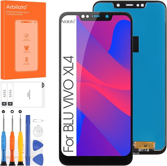 Screen for BLU VIVO XL4 Screen Replacement for VIVO XL4 LCD Screen V0350WW Touch Display Digitizer Assembly Repair Parts(Black No Frame)