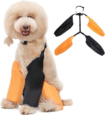 Dog Leg Sleeves Waterproof Leg Covers With Suspenders, Anti-Dirty Leg Muffs for Snow Rain Walking Outdoor, Washable Doggy Suspender Leggings Protector Anti-Licking Pant For Small Medium Large Doggy,XL