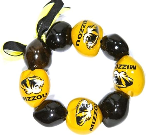 NCAA Missouri Tigers Go Nuts Kukui Nutブレスレット