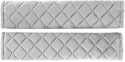 2-Pack Car Seat Belt Pad Covers for Nissan Fairlady Z Z33 Z34 RZ34GT-R 6th Generation,Fleece Adjustable Comfortable Adults Children Quick Installation Car Belt Strap Shoulder Pads, Gray