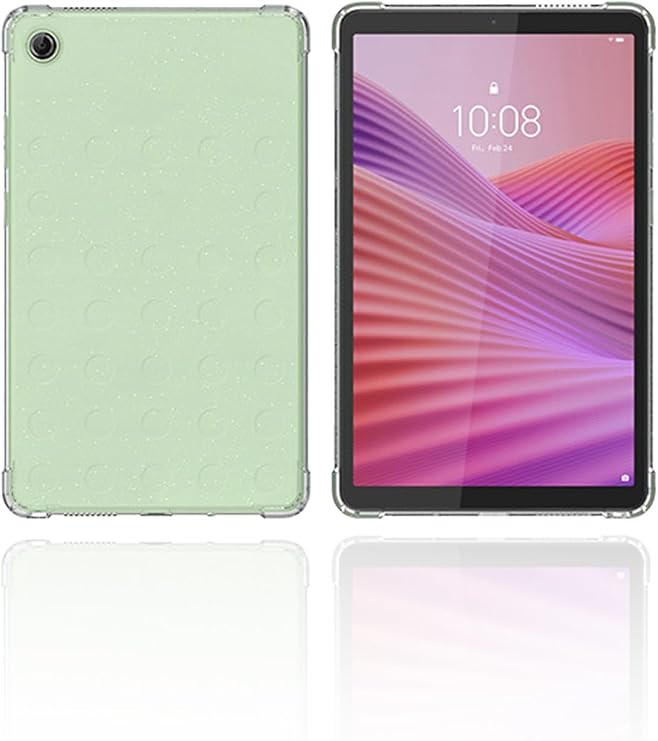 Clear Case for Lenovo Tab One 2025 TB305FU 8.7 Inch Android Tablet,WUNIAK Airbag Drop-Proof Design Thin Slim Lightweight Scratch Proof,Durable Protection Silicone Rubber TPU Cover (Clear).